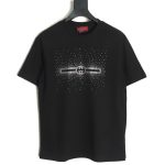 Gucci hot rhinestone letter logo short sleeves TSK1