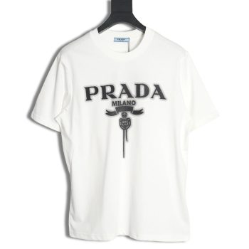 Prada chest monogram short-sleeved T-shirt TSK1