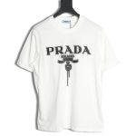 Prada chest monogram short-sleeved T-shirt TSK1