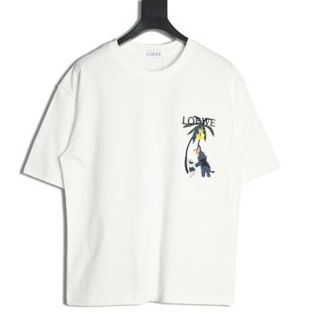 Loewe embroidered coconut tree short sleeve T-shirt