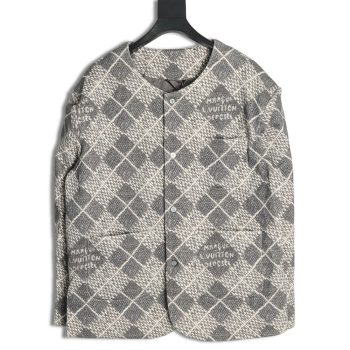 Louis Vuitton rhombus collarless jacket