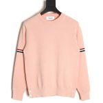 Thom Browne Double Sleeve Web Band Crew Neck Sweater