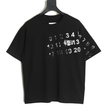 Maison Margiela digital painting mottled graffiti round neck short-sleeved T-shirt TSK1
