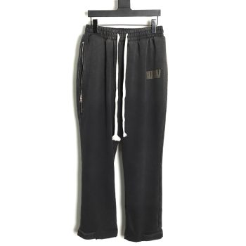 Askyurself heavy knife cut damaged hem washed distressed trousers S-XL