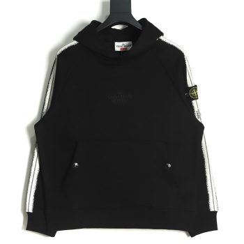 Supreme SS22 Week12 X Stone Island Co-branded Side Pattern Hooded Plus Fleece Sweater