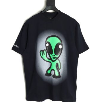 Balenciaga Dissolving Smiley Alien Short Sleeve