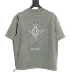 Chrome hearts horseshoe flower logo short sleeve T-shirt