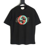 Gucci Double G interlocking logo foam print short-sleeved T-shirt TSK1