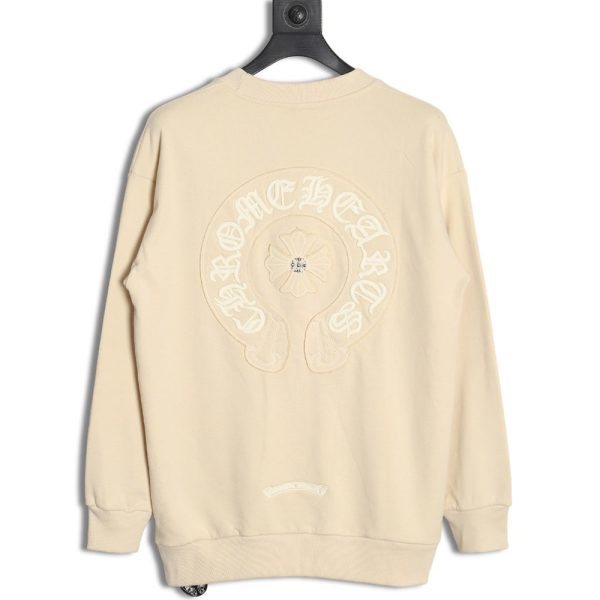 Chrome Hearts distressed burnout patch sweatshirt