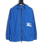 Burberry Warhorse Embroidered Thin Hooded Trench Jacket