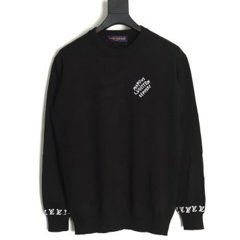 Louis Vuitton jacquard logo thin long-sleeved sweater