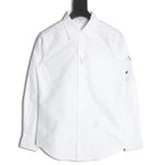 Thom Browne Four-Bar Embroidery Long Sleeve Shirt