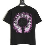 Chrome Hearts Purple Horseshoe Short Sleeve T-Shirt