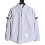 Thom Browne Oxford Classic Cuff Stripe Long Sleeve Shirt
