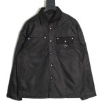 Prada triangle logo flap cotton jacket