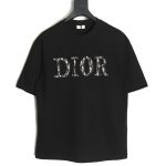 Dior presbyopia embroidered letter short sleeves TSK1