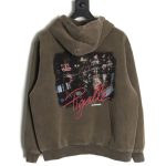 Balenciaga Parking lot night view fleece hoodie