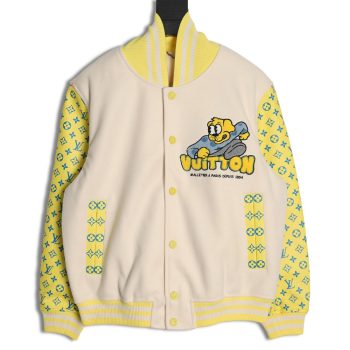 Louis vuitton baseball jacket with lettering logo TSK1