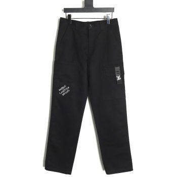 Louis Vuitton pocket embroidered label cargo trousers