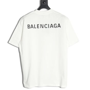 Balenciaga Letter Print Logo Short Sleeve