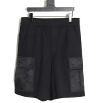 Prada PRD24SS Side Nylon Pocket Cotton Cargo Shorts