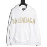 Balenciaga distressed tape hoodie