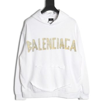 Balenciaga distressed tape hoodie