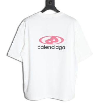 Balenciaga lettering print short sleeves