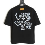 Louis Vuitton hand-painted graffiti lettering print short sleeves TSK1