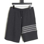 Thom Browne Classic Waffle Shorts - Charcoal Grey