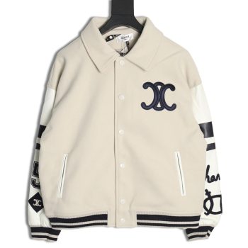 Celine Embroidered Baseball Jacket