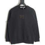 Alexander wang 23FW foam flag letter crew neck sweatshirt