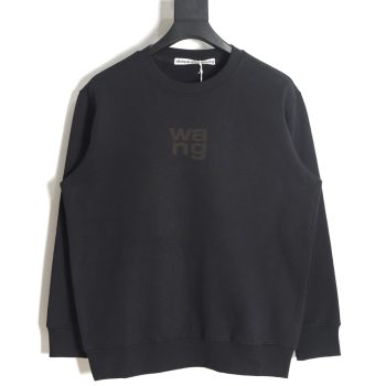 Alexander wang 23FW foam flag letter crew neck sweatshirt