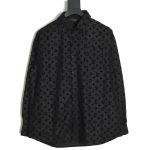 Louis Vuitton flocked monogram shirt