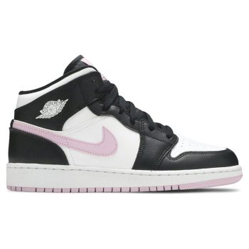 AIR JORDAN 1 MID GS 'WHITE LIGHT ARCTIC PINK'
