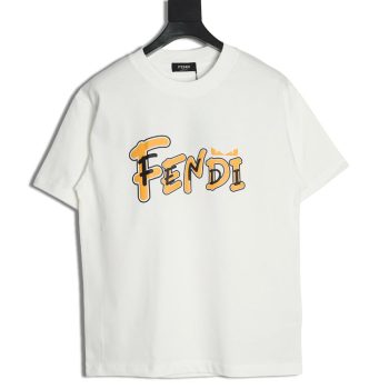 Fendi Overlapping Letters Small Eyes Short Sleeve T-shirt