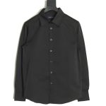 Louis Vuitton dark pattern monogram full print jacquard shirt TSK1