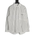 Dior striped shirt with pocket embroidery