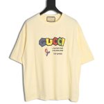 Gucci Mario colorful lettering short-sleeved T-shirt