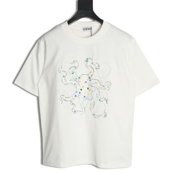 Loewe Octopus print and Anagram embroidered short-sleeved T-shirt