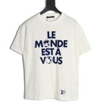 Louis Vuitton Earth Flocked Short Sleeve T-Shirt