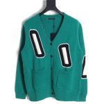 Louis Vuitton Louis Vuitton 23Fw green sweater cardigan