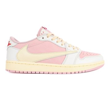 Travis Scott x Air Jordan 1 AJ1 Low TS Joint white powder hook low top