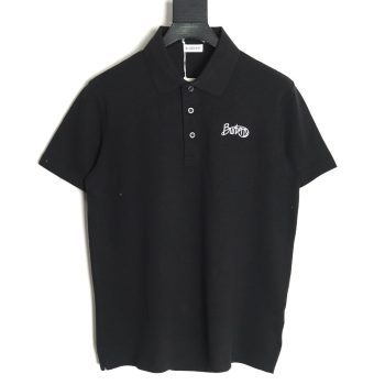 Burberry cursive embroidered signature short-sleeved polo shirt TSK1