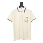 Loewe Pocket Colorful Embroidery Polo Short Sleeve