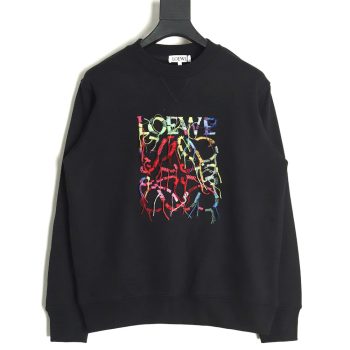 Loewe Hand-cranked tassel embroidered sweatshirt