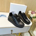 Burberry Leather Box Sneakers BLACK