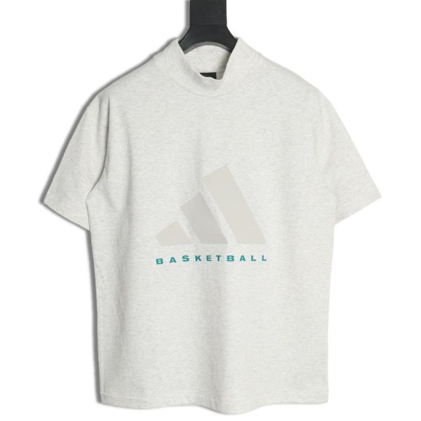 Adidas Basketball Silicone Short Sleeve T-Shirt