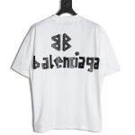 Balenciaga Tape Print Short Sleeve T-Shirt TSK8