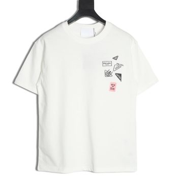 Prada multi-logo printed short-sleeved T-shirt